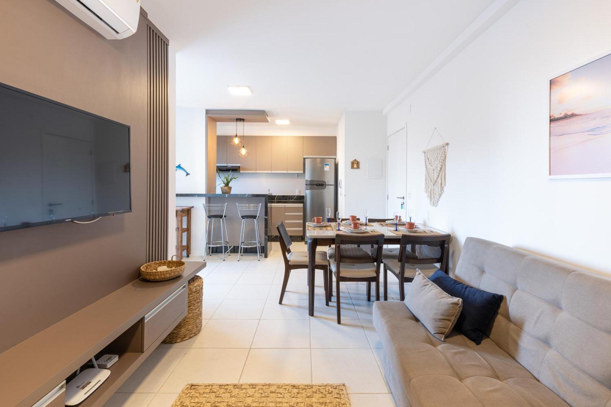 Apartamentos Completos A 15Min Beto Carreiro Com Wi-Fi Churrasqueira Em Condominio Com Piscina Portaria 24H Ideal Para Familia Piçarras Habitación foto